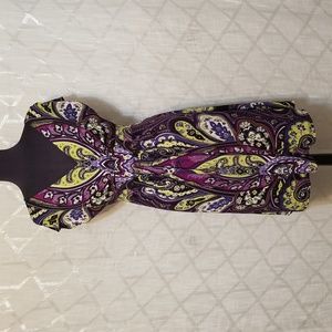 ECI Dress Womens Size 8 Floral Boho Paisley